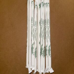 compostable BPI Certified Individually Wrapped Straws 8"-6mm